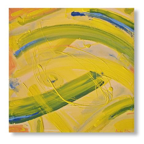 canola sensation yellow abstract painting
