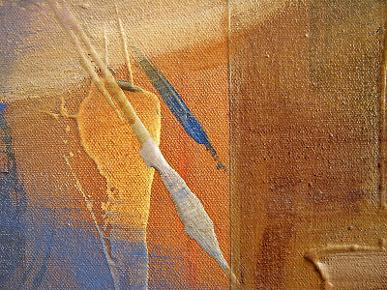 detail abstract painting art - water ceremony 2