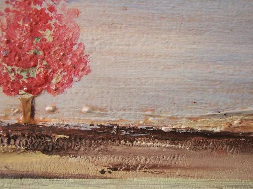 Landscape Painting Close-up detail.
